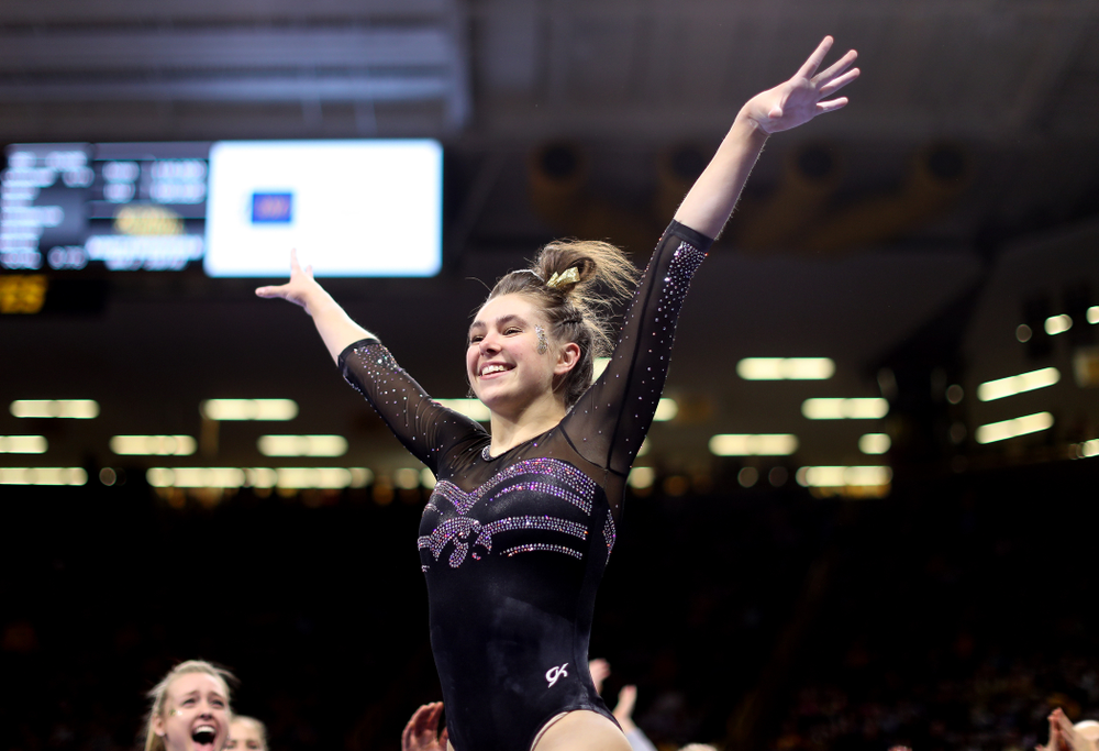 The Iowa Hawkeyes against the Iowa State Cyclones Friday, March 1, 2019 at Carver-Hawkeye Arena. (Brian Ray/hawkeyesports.com)