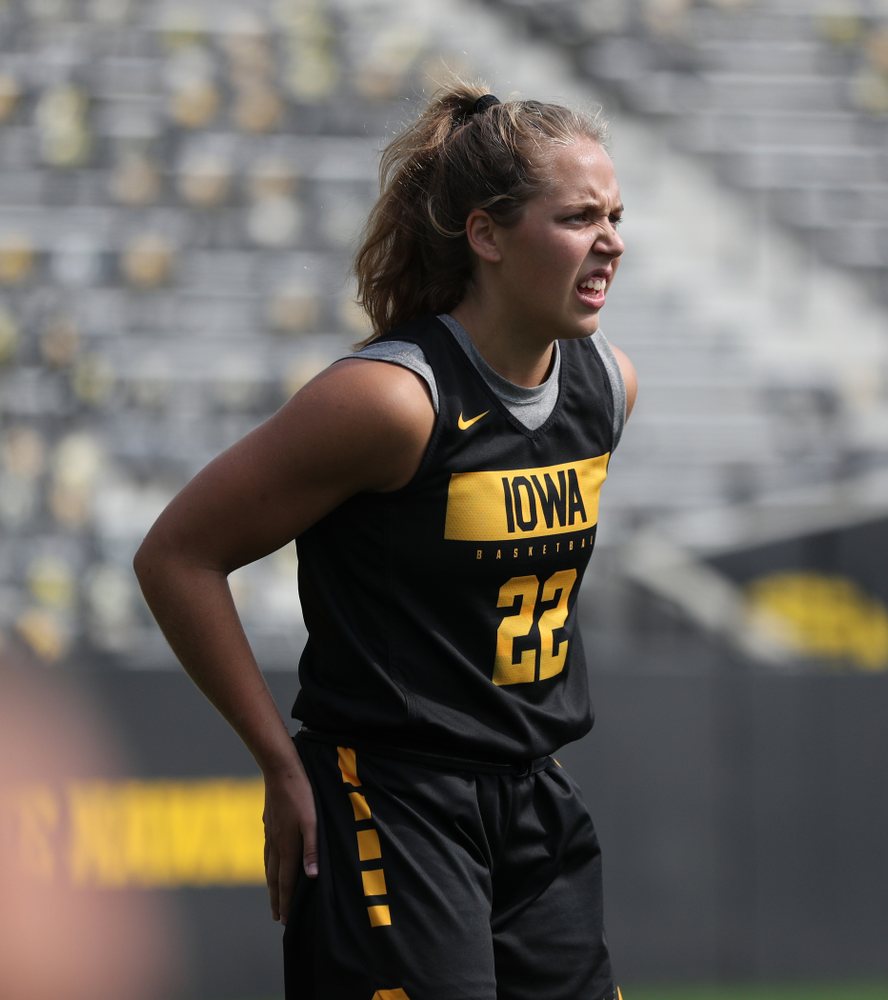 The Iowa WomenÕs Basketball Team participates in the The Program Tuesday, September 17, 2019 at Kinnick Stadium (Brian Ray/hawkeyesports.com)