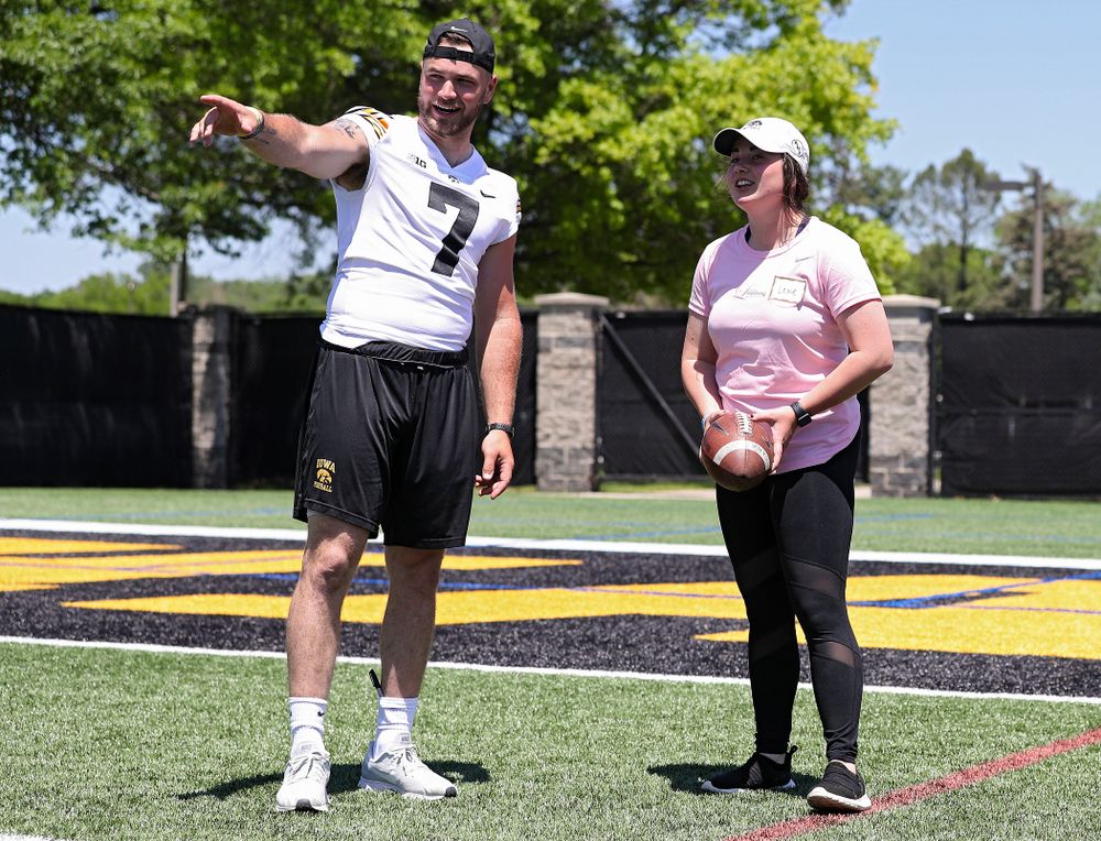 The Ladies Football Academy at the Hansen Football Performance Center in Iowa City on Saturday, Jun 8, 2019. (Stephen Mally/hawkeyesports.com)