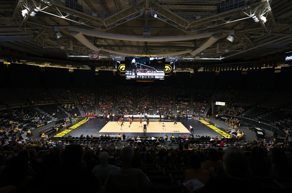 The Iowa Hawkeyes against the Iowa State Cyclones Saturday, September 21, 2019 at Carver-Hawkeye Arena. (Brian Ray/hawkeyesports.com)