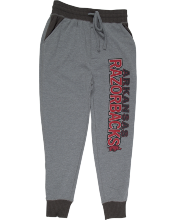 Arkansas Razorbacks College Concepts Grey Recruit Sweatpants