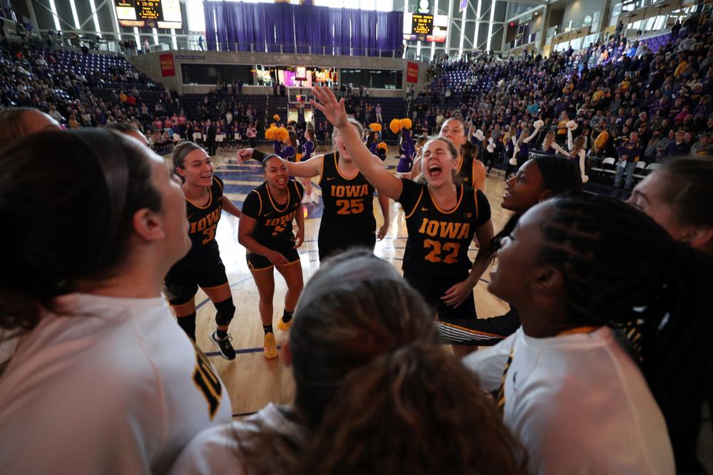 Iowa Hawkeyes guard Kathleen Doyle (22) against Northern Iowa Sunday, November 17, 2019 at the McLeod Center. (Brian Ray/hawkeyesports.com)
