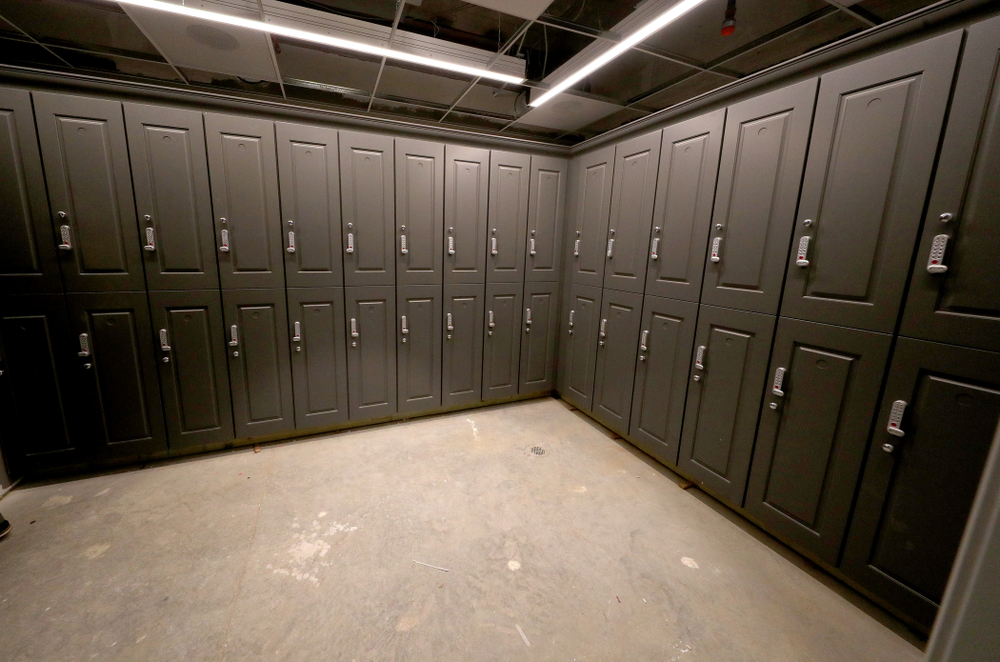The women’s locker room of the Nagle Family Clubhouse Tuesday, January 28, 2020 at Finkbine Golf Course in Iowa City. (Brian Ray/hawkeyesports.com)