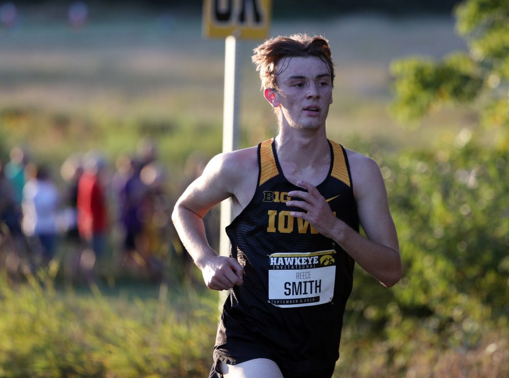IowaÕs Reece Smith runs in the 2019 Hawkeye Invitational Friday, September 6, 2019 at the Ashton Cross Country Course. (Brian Ray/hawkeyesports.com)