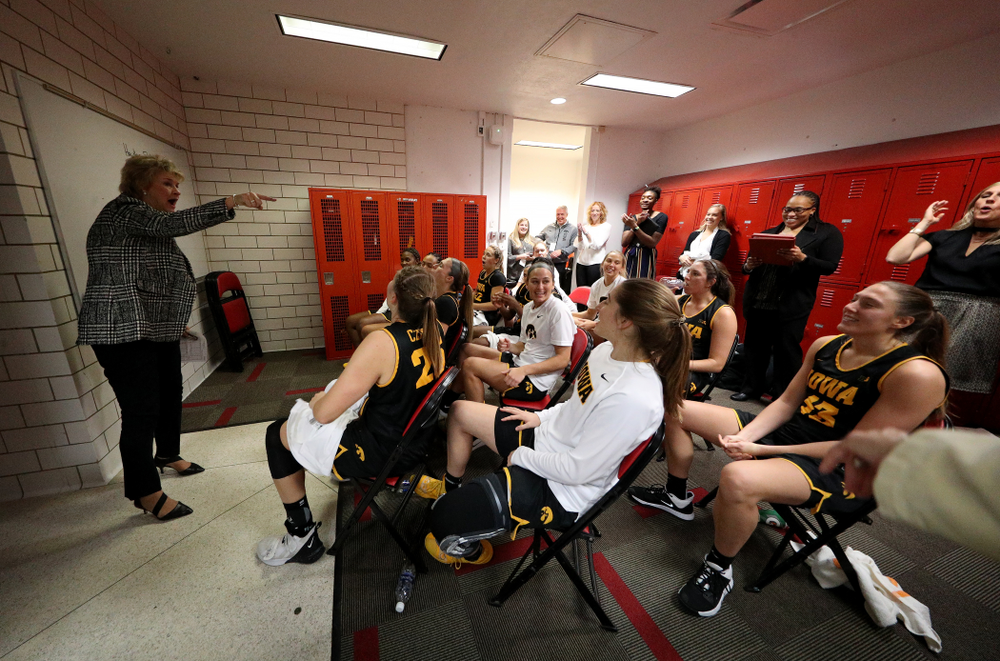 Iowa Hawkeyes head coach Lisa Bluder against the Iowa State Cyclones Wednesday, December 11, 2019 at Hilton Coliseum in Ames, Iowa(Brian Ray/hawkeyesports.com)
