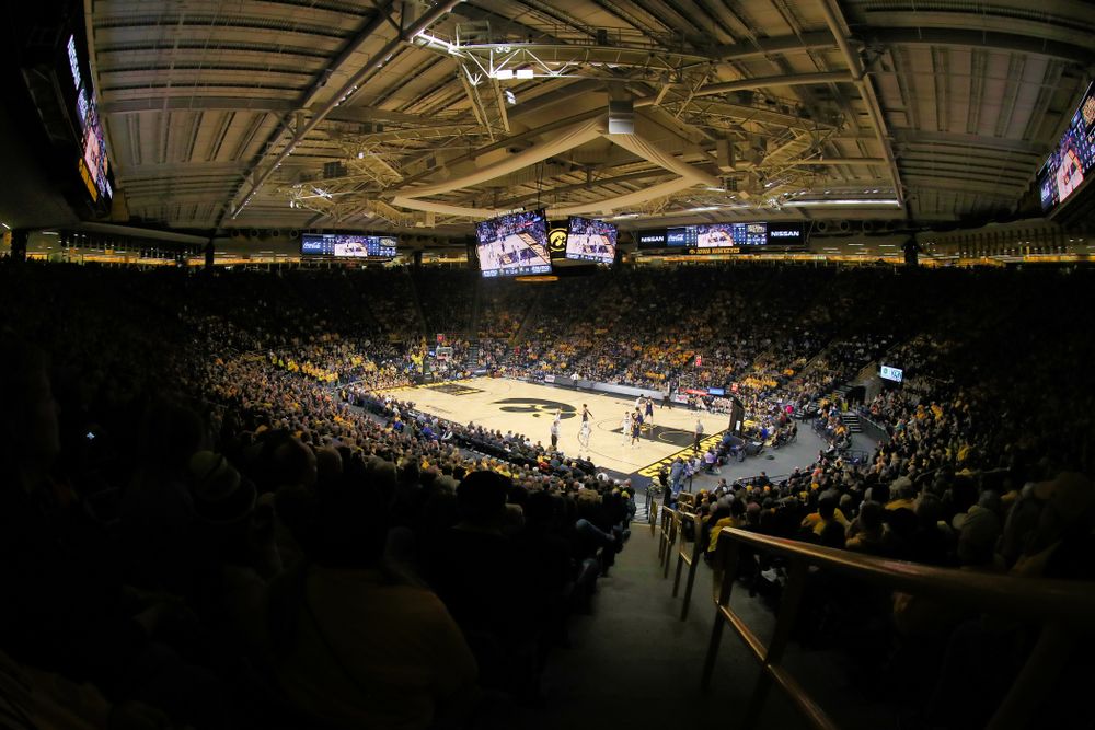 The Iowa Hawkeyes against the Michigan Wolverines Friday, February 1, 2019 at Carver-Hawkeye Arena. (Brian Ray/hawkeyesports.com)