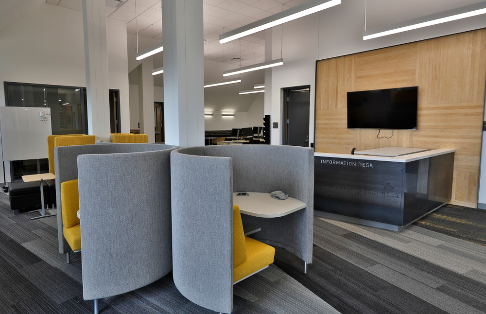 A study area Thursday, April 5, 2018 at the renovated Gerdin Athletic Learning Center. (Brian Ray/hawkeyesports.com)