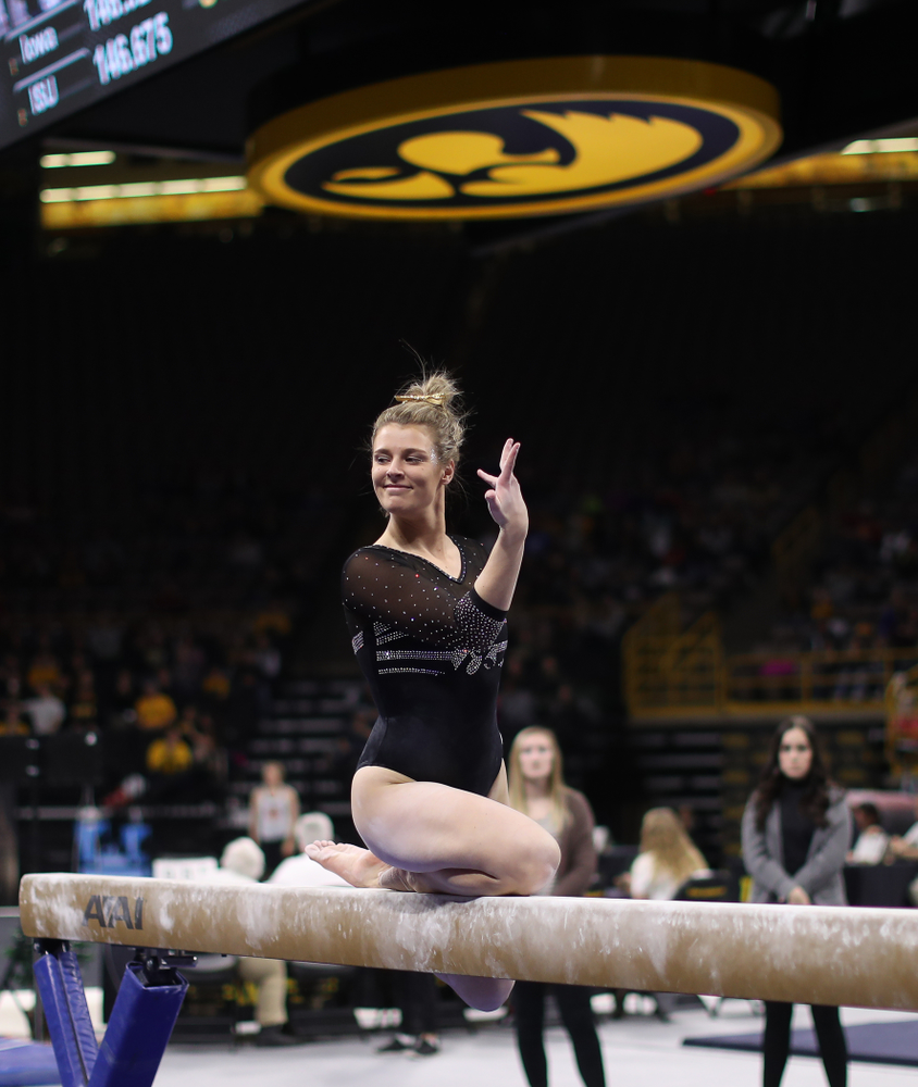 The Iowa Hawkeyes against the Iowa State Cyclones Friday, March 1, 2019 at Carver-Hawkeye Arena. (Brian Ray/hawkeyesports.com)