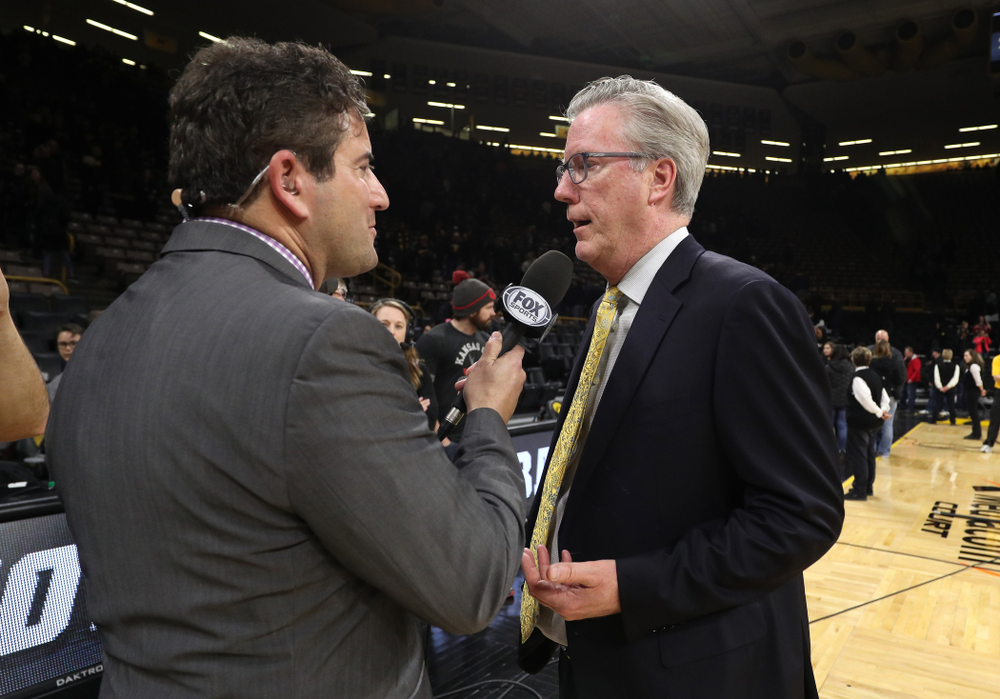 Iowa Hawkeyes head coach Fran McCaffery against the Indiana Hoosiers Friday, February 22, 2019 at Carver-Hawkeye Arena. (Brian Ray/hawkeyesports.com)