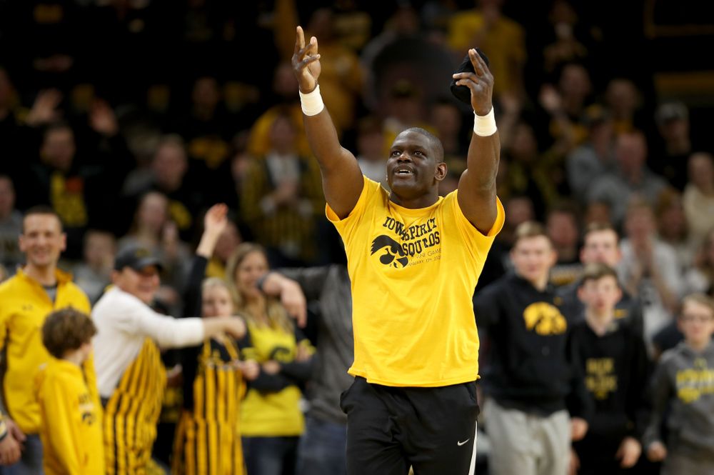 Oz against the Michigan Wolverines Friday, January 17, 2020 at Carver-Hawkeye Arena. (Brian Ray/hawkeyesports.com)