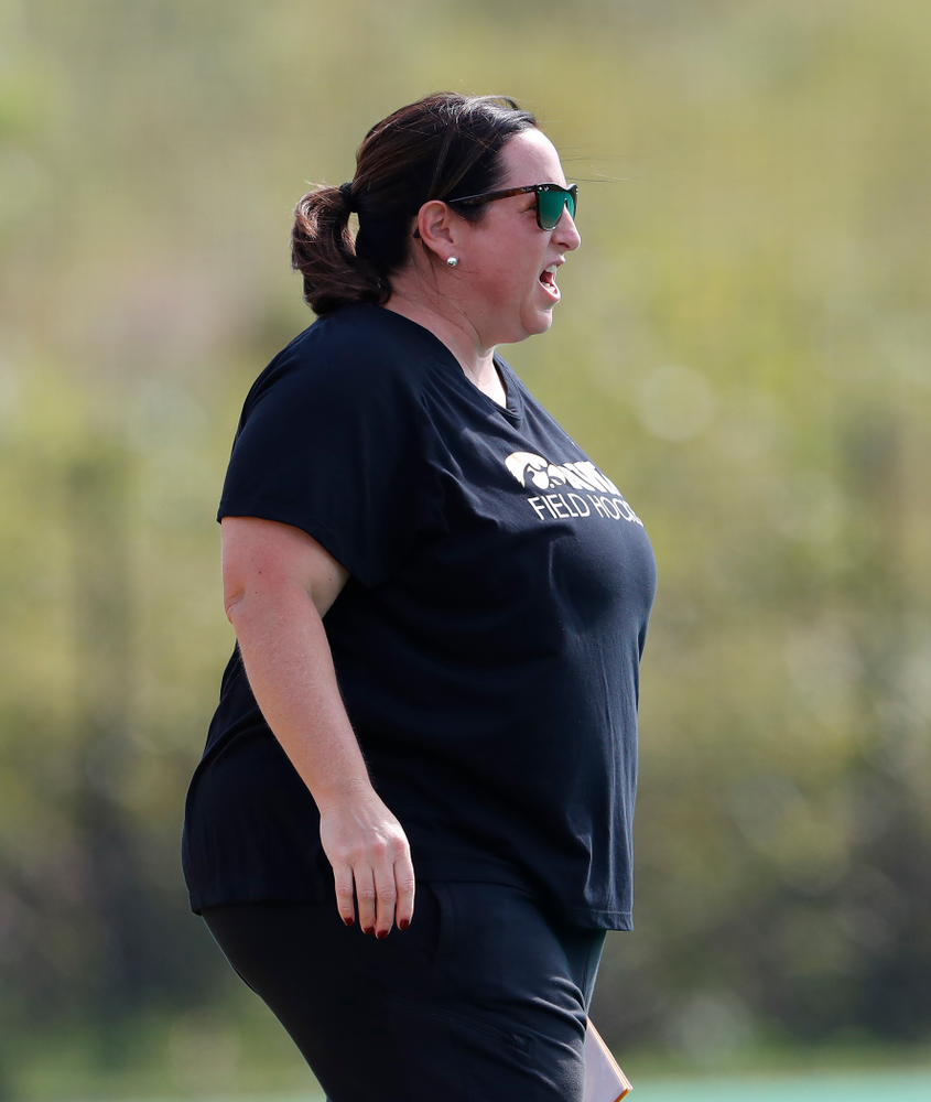 Iowa Hawkeyes head coach Lisa Cellucci against Dartmouth Friday, August 31, 2018 at Grant Field. (Brian Ray/hawkeyesports.com)