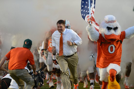 Al Golden and the 14th ranked University of Miami Hurricanes will play the Georgia Tech Yellow Jackets at Sun Life Stadium on October 5, 2013. Photo...