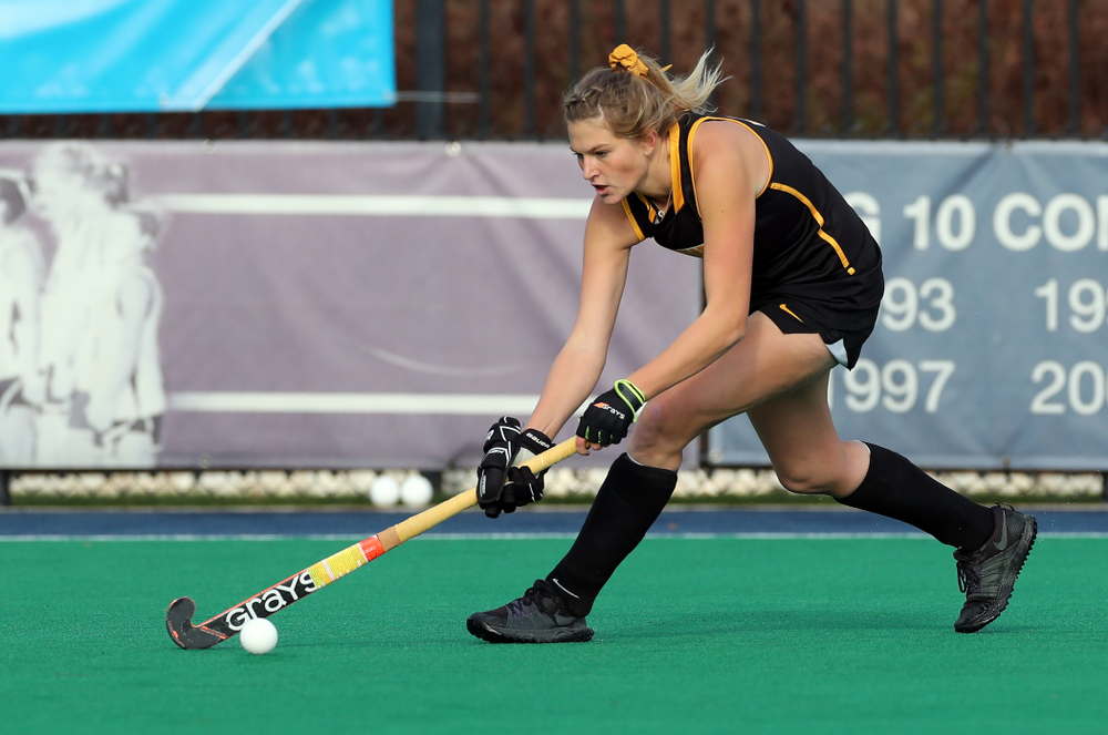 Iowa Hawkeyes Ellie Holley (7) against Penn State in the 2019 Big Ten Field Hockey Tournament Championship Game Sunday, November 10, 2019 in State College. (Brian Ray/hawkeyesports.com)