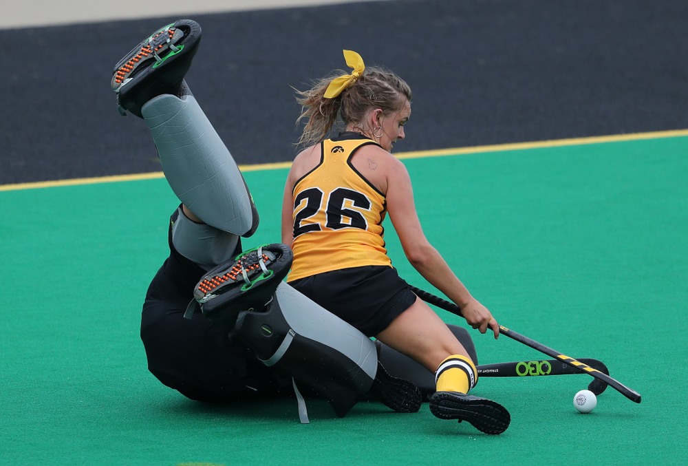 Iowa Hawkeyes forward Maddy Murphy (26) against Columbia Sunday, September 8, 2019 at Grant Field. (Brian Ray/hawkeyesports.com)