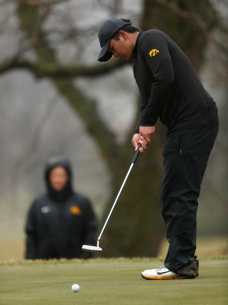 Iowa's Ryoto Furuya during day two of the 2018 Hawkeye Invitational Friday, April 13, 2018 at Finkbine Golf Course. (Brian Ray/hawkeyesports.com)