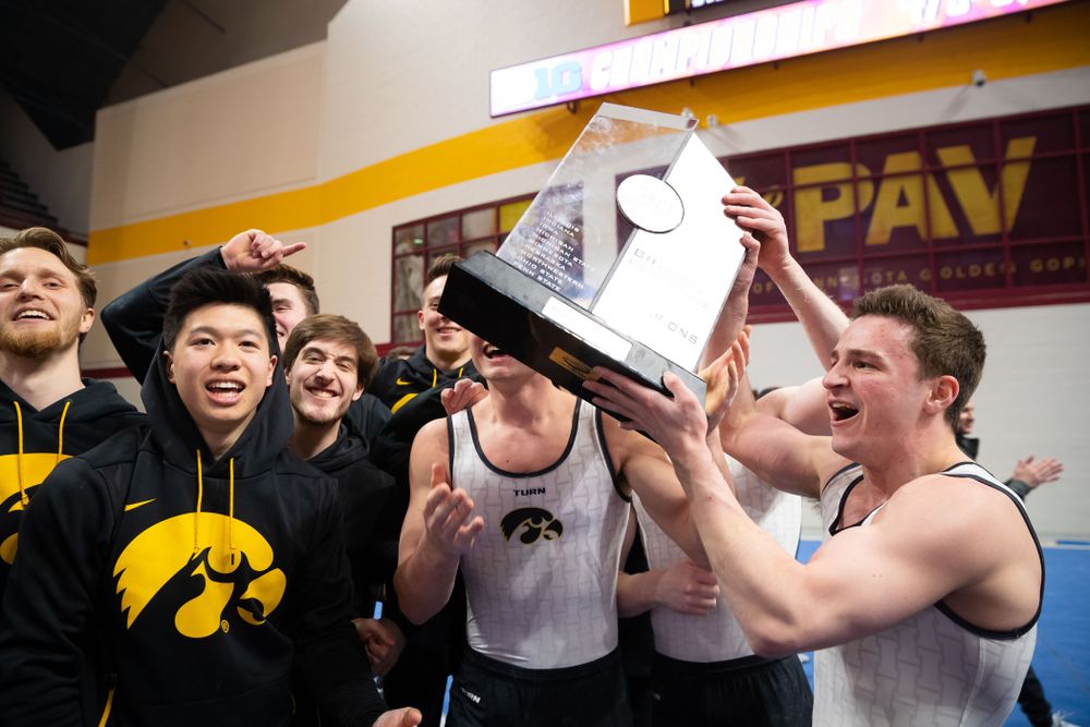 The Iowa Hawekeys against Minnesota and Penn State at the Maturi Pavilion Saturday, March 23, 2019 in Minneapolis, Minn. (C. Morgan Engel/Freelance)
