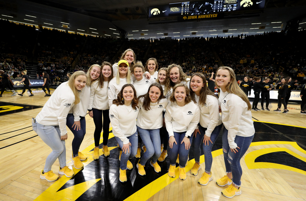 Student Athletes are recognized by the Presidential Committee on Athletics at halftime of the Iowa Hawkeyes game against Penn State Saturday, February 29, 2020 at Carver-Hawkeye Arena. (Brian Ray/hawkeyesports.com)