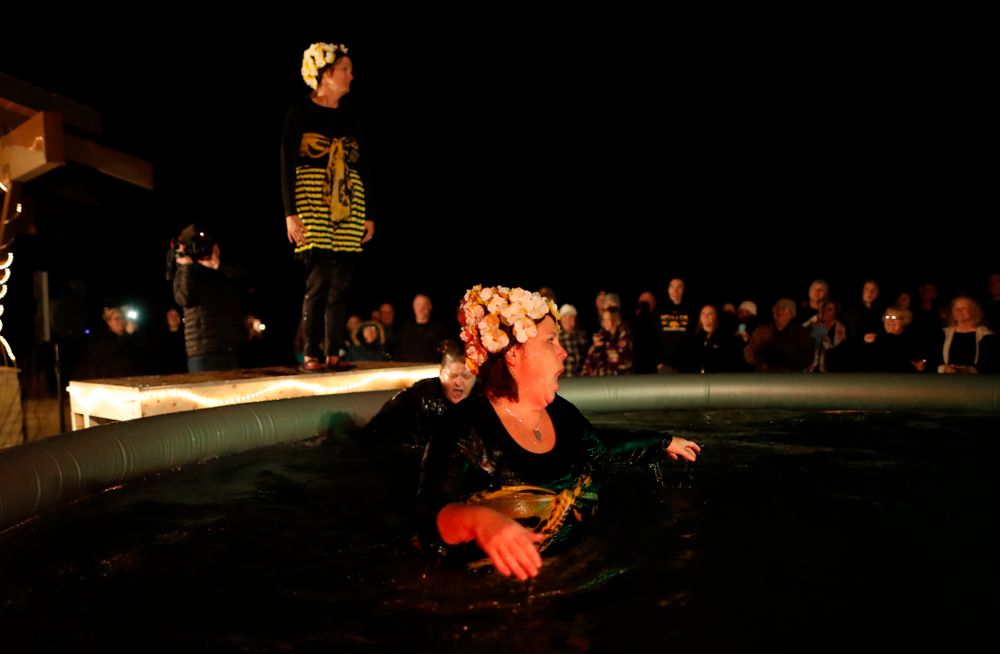 The Hawkeye Wrestling Club Arctic Plunge Saturday, January 27, 2018 at Brown Dear Golf Course in Coralville. (Brian Ray/hawkeyesports.com)