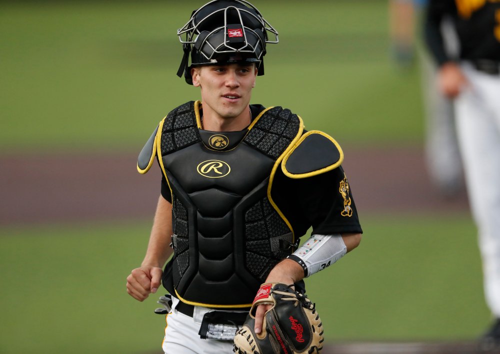 Austin Martin against the Ontario Blue Jays Friday, September 21, 2018 at Duane Banks Field. (Brian Ray/hawkeyesports.com)