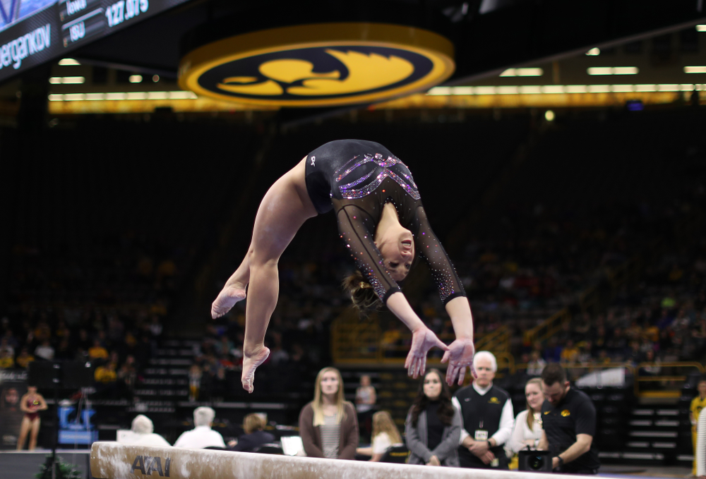 The Iowa Hawkeyes against the Iowa State Cyclones Friday, March 1, 2019 at Carver-Hawkeye Arena. (Brian Ray/hawkeyesports.com)