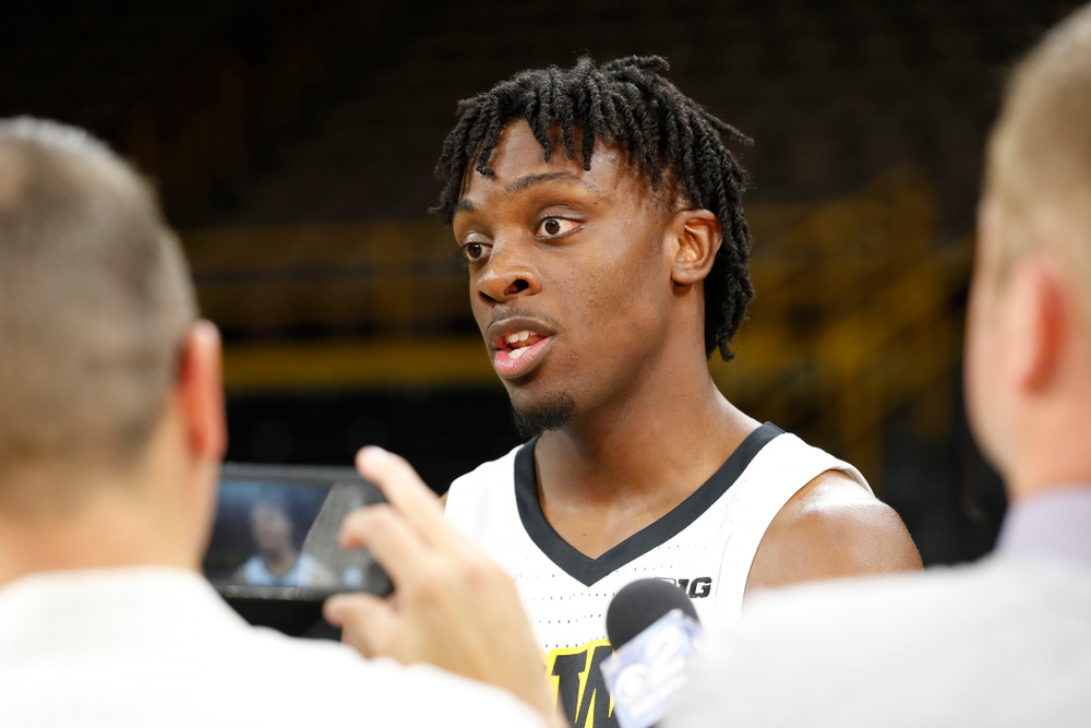 Iowa Hawkeyes forward Tyler Cook (25) during the team's annual media day Monday, October 8, 2018 at Carver-Hawkeye Arena. (Brian Ray/hawkeyesports.com)