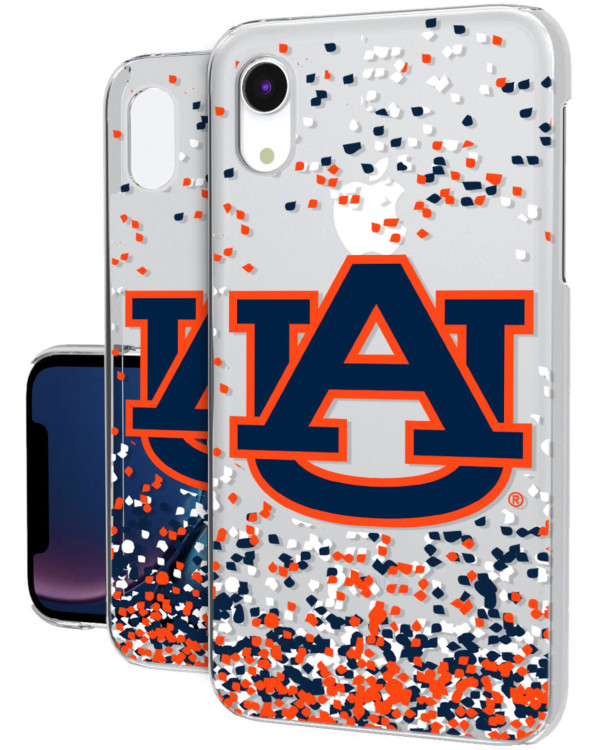 Official Tigers Confetti Clear iPhone XR Case | Auburn Shop - The Auburn Fan Shop | Official Online Store of the Auburn University Athletic Department