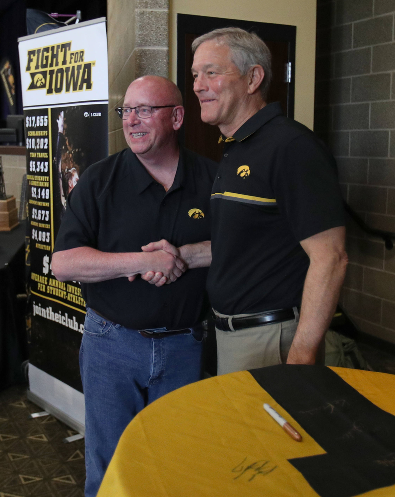 Kirk Ferentz -- Hawkeye Fan Event at the Quad-Cities Waterfront Convention Center in Bettendorf, Iowa, on May 15, 2019.