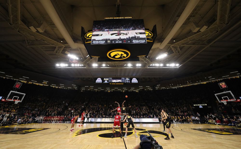 Iowa Hawkeyes forward Tyler Cook (25) against the Indiana Hoosiers Friday, February 22, 2019 at Carver-Hawkeye Arena. (Brian Ray/hawkeyesports.com)