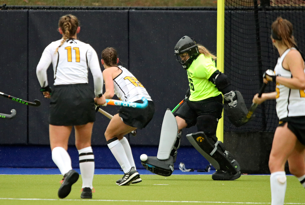 Iowa’s Leslie Speight (96) kicks the ball away during the second quarter of their NCAA Tournament First Round match against Duke at Karen Shelton Stadium in Chapel Hill, N.C. on Friday, Nov 15, 2019. (Stephen Mally/hawkeyesports.com)