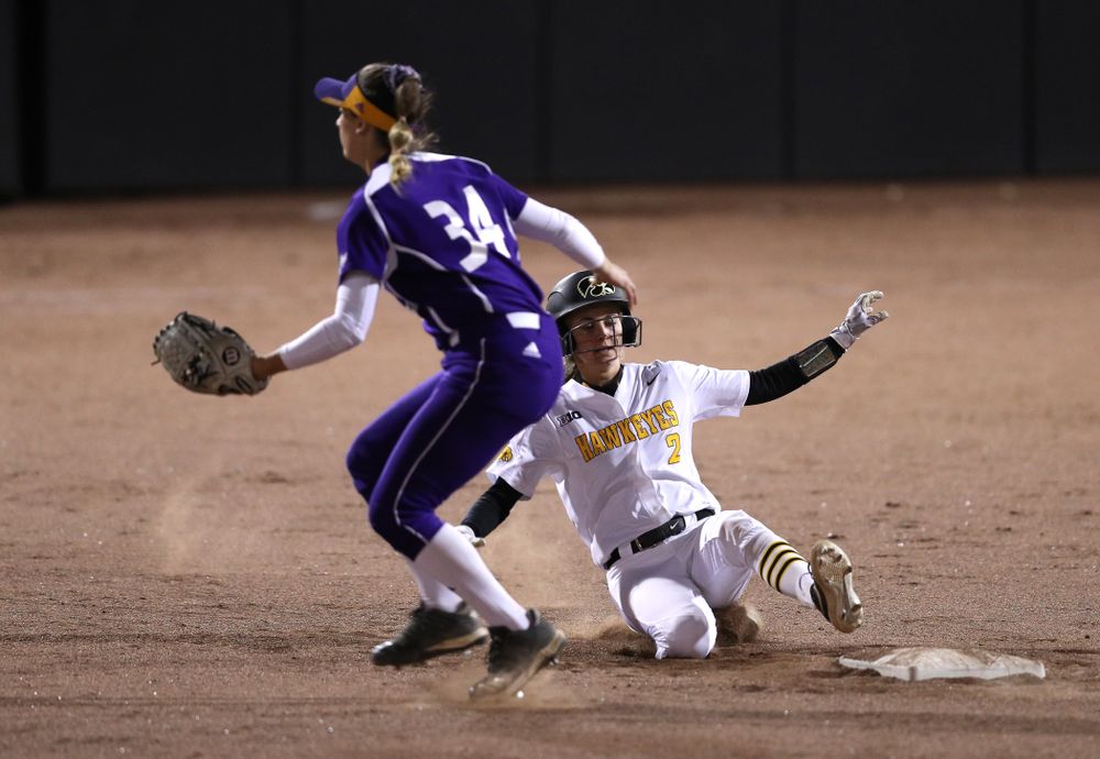 Iowa Hawkeyes Aralee Bogar (2) against Western Illinois Wednesday, March 27, 2019 at Pearl Field. (Brian Ray/hawkeyesports.com)