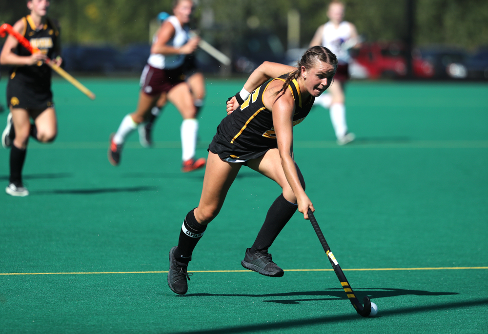 Iowa Hawkeyes forward Maddy Murphy (26) against Central Michigan Friday, September 6, 2019 at Grant Field. The Hawkeyes won the game 11-0. (Brian Ray/hawkeyesports.com)
