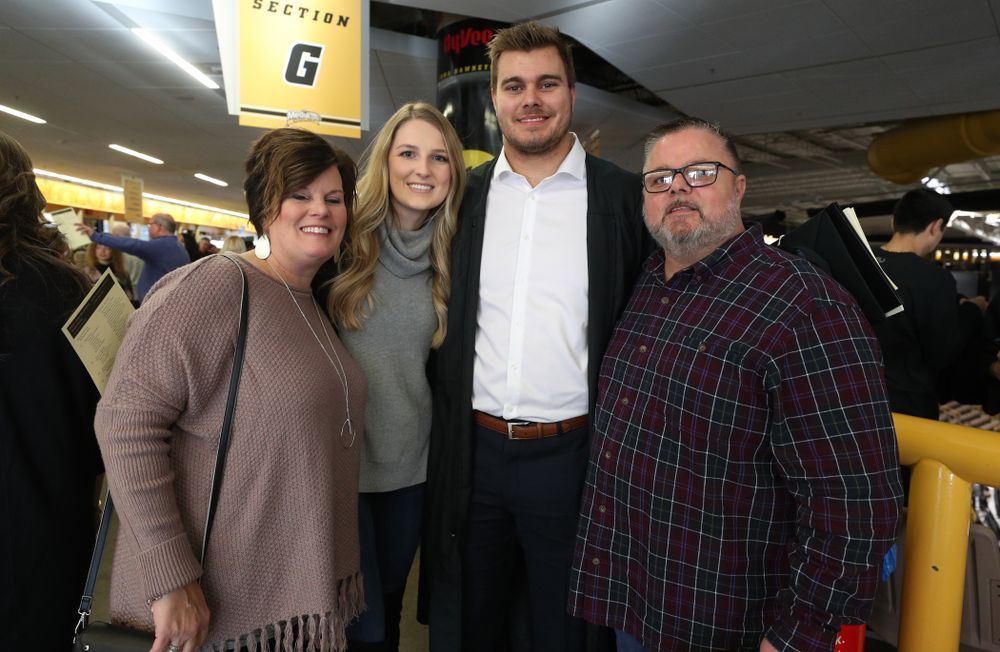 Iowa Football's Sam Brincks during the Fall Commencement Ceremony Saturday, December 15, 2018 at Carver-Hawkeye Arena. (Brian Ray/hawkeyesports.com)