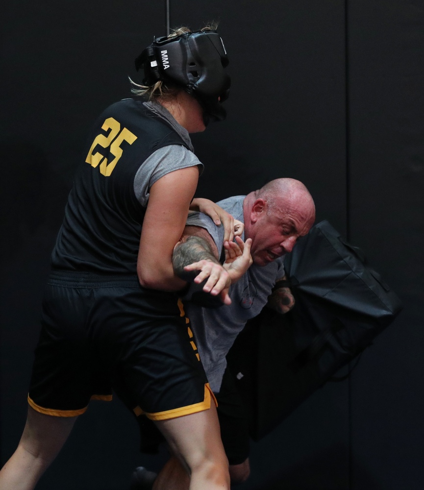 The Iowa WomenÕs Basketball Team participates in the The Program Wednesday, September 18, 2019 at Kinnick Stadium (Brian Ray/hawkeyesports.com)