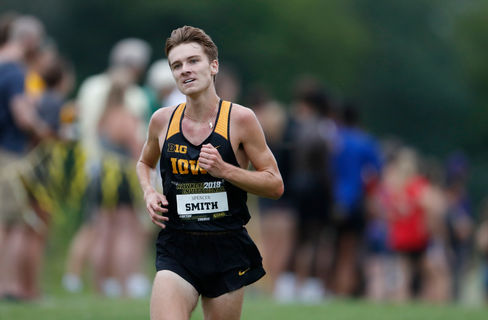 Spencer Smith during the Hawkeye Invitational Friday, August 31, 2018 at the Ashton Cross Country Course. (Brian Ray/hawkeyesports.com)