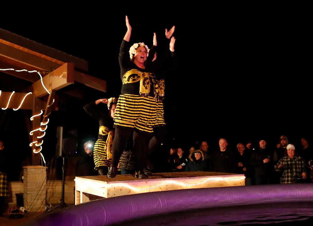 The Hawkeye Wrestling Club Arctic Plunge Saturday, January 27, 2018 at Brown Dear Golf Course in Coralville. (Brian Ray/hawkeyesports.com)