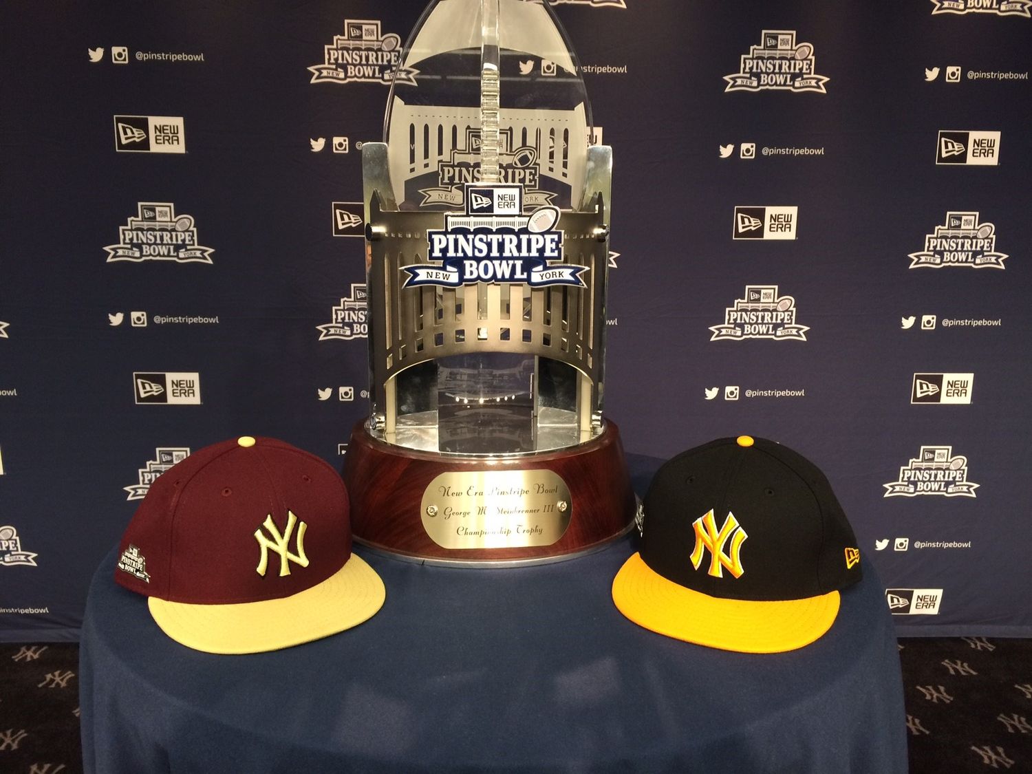 pinstripe bowl hats