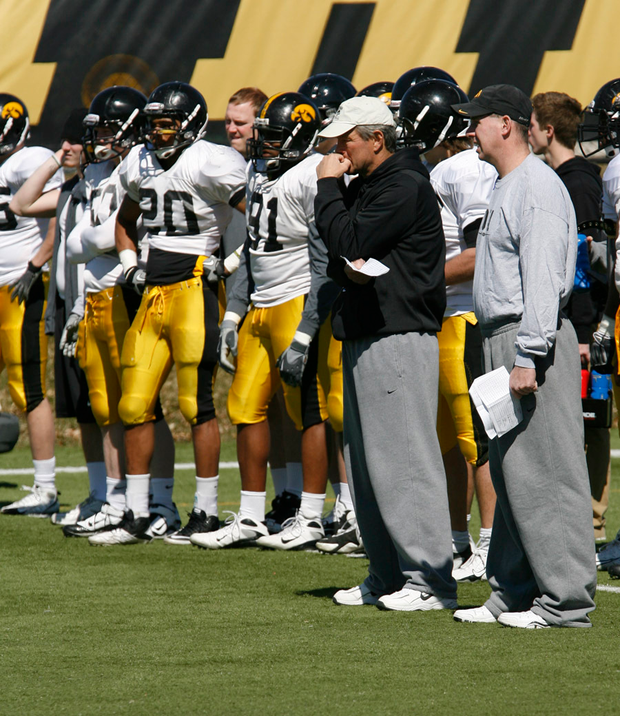 Iowa Football Spring Practice University Of Iowa Athletics