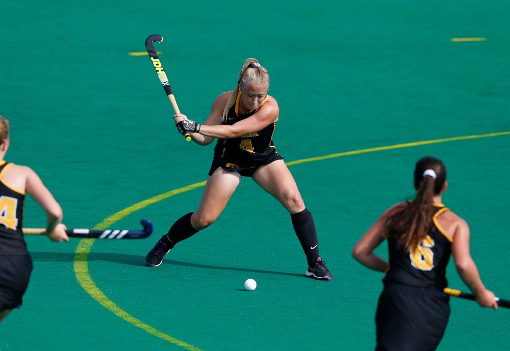 Iowa Hawkeyes Makenna Grewe (4) against Dartmouth Friday, August 31, 2018 at Grant Field. (Brian Ray/hawkeyesports.com)
