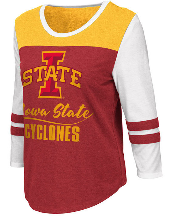 Iowa State Cyclones Colosseum Women S Colorblocked Raglan T Shirt