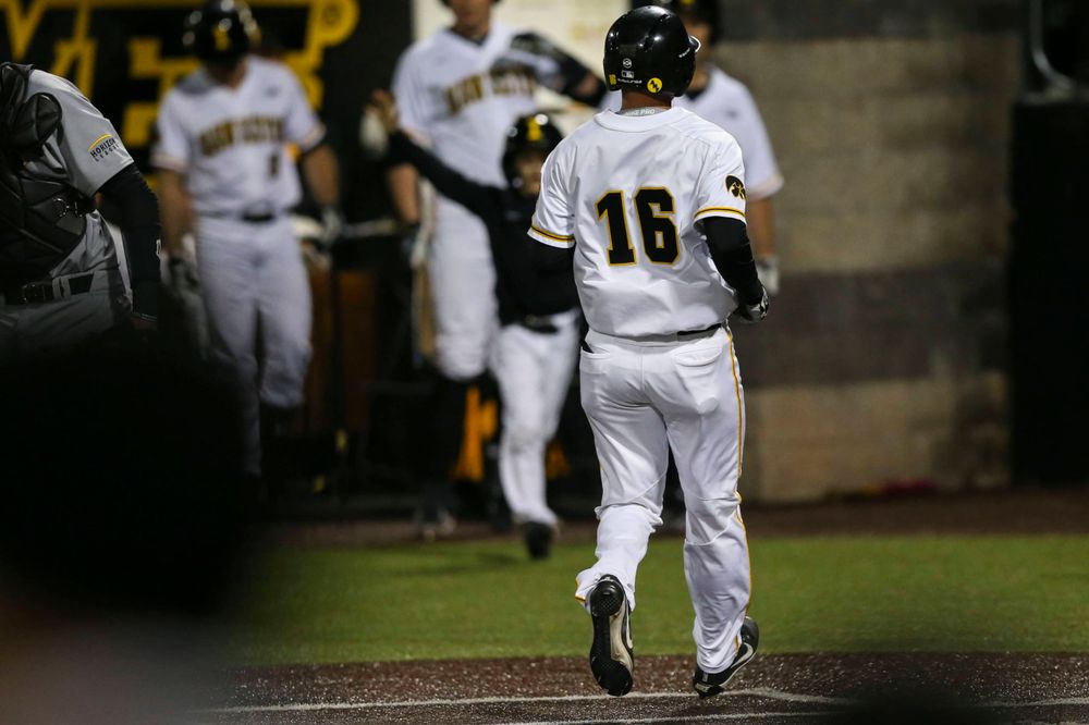 Iowa infielder Tanner Wetrich at baseball vs Milwaukee on Tuesday, April 23, 2019 at Duane Banks Field. (Lily Smith/hawkeyesports.com)
