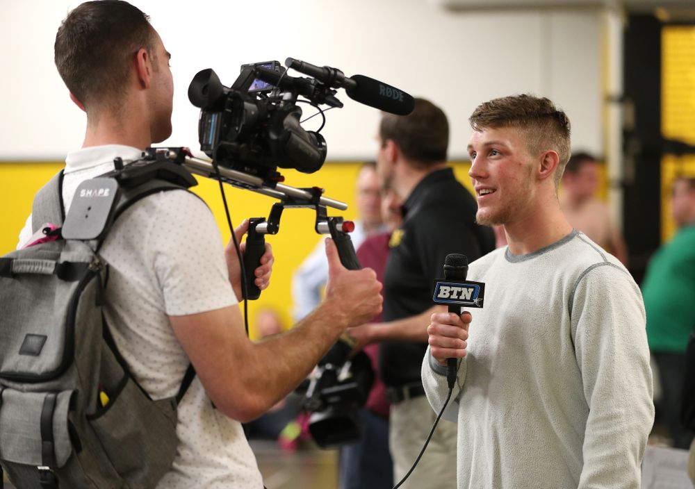 Iowa Hawkeyes Max Murin during the team's annual media day Monday, November 5, 2018 at Carver-Hawkeye Arena. (Brian Ray/hawkeyesports.com)