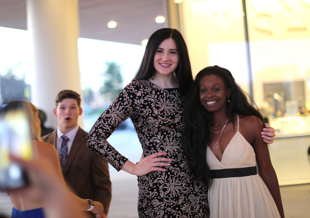 The 2019 Golden Herkys yellow carpet Tuesday, April 23, 2019 at Hancher Auditorium. (Brian Ray/hawkeyesports.com)