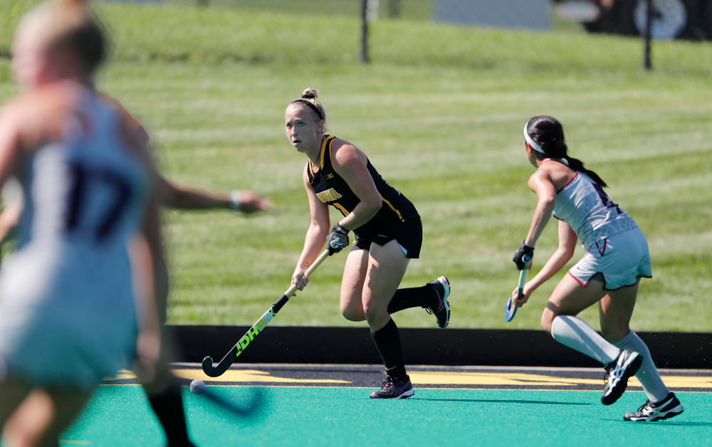 Iowa Hawkeyes Makenna Grewe (4) against the Penn Quakers Friday, September 14, 2018 at Grant Field. (Brian Ray/hawkeyesports.com)