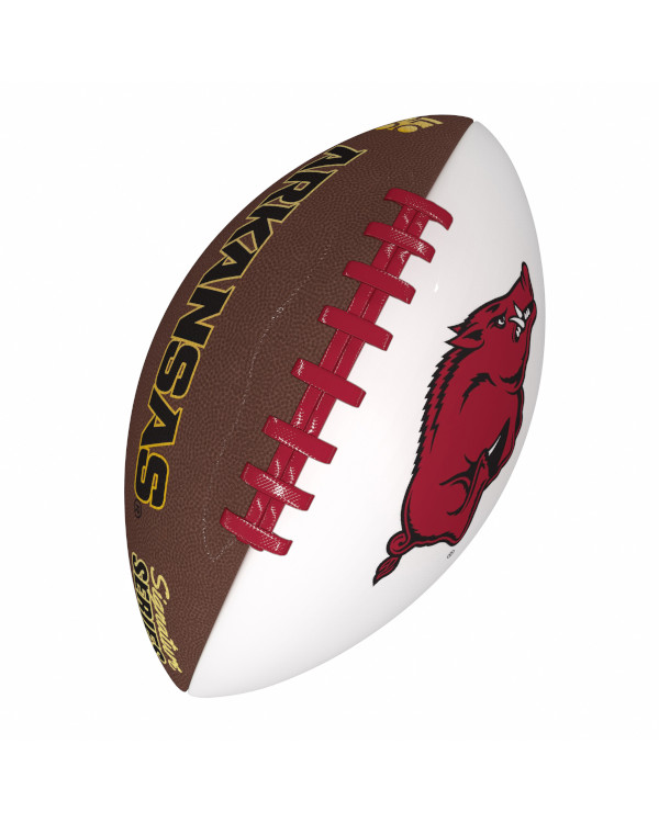 Arkansas Razorbacks Logo Autograph Football Arkansas Razorbacks
