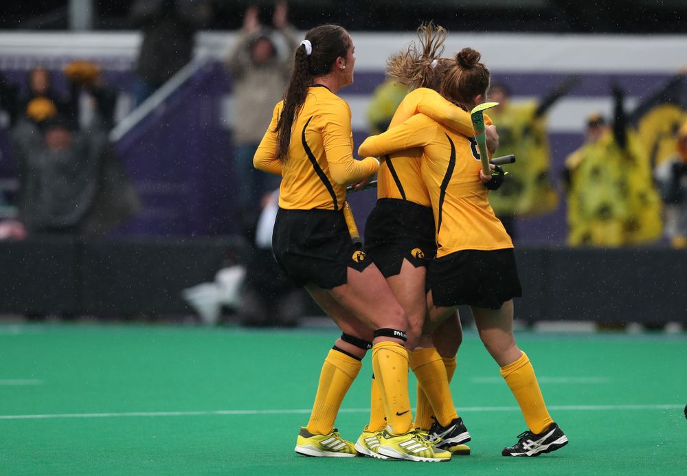 Iowa Hawkeyes Katie Birch (11) scores against Maryland during the championship game of the Big Ten Tournament Sunday, November 4, 2018 at Lakeside Field in Evanston, Ill. (Brian Ray/hawkeyesports.com)