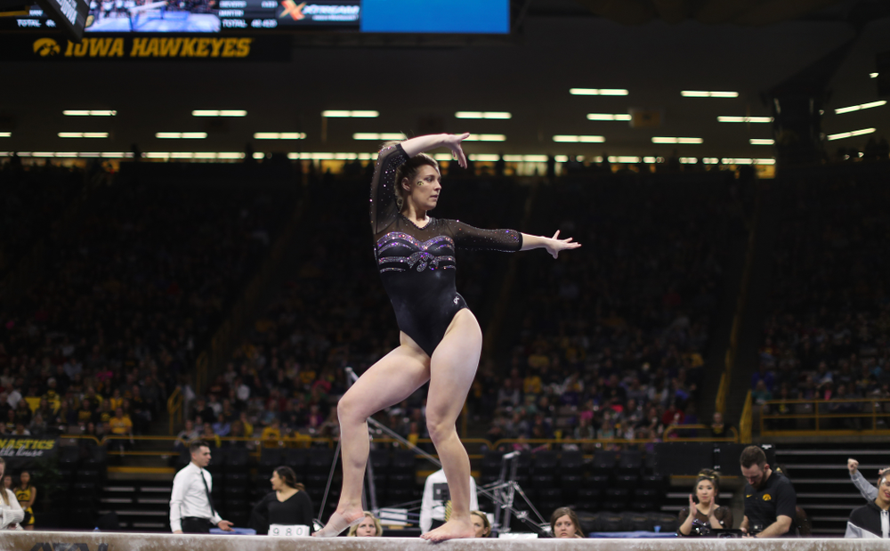 The Iowa Hawkeyes against the Iowa State Cyclones Friday, March 1, 2019 at Carver-Hawkeye Arena. (Brian Ray/hawkeyesports.com)