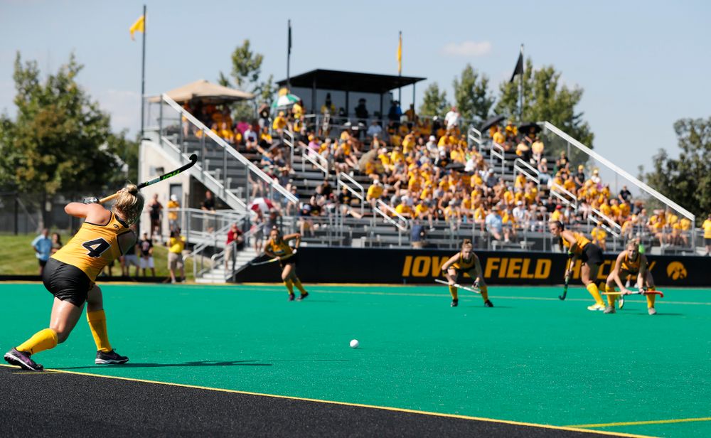 Iowa Hawkeyes Makenna Grewe (4) against Indiana Sunday, September 16, 2018 at Grant Field. (Brian Ray/hawkeyesports.com)