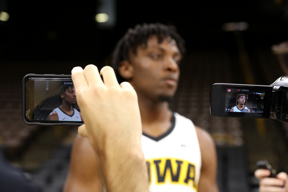 Iowa Hawkeyes forward Tyler Cook (25) during the team's annual media day Monday, October 8, 2018 at Carver-Hawkeye Arena. (Brian Ray/hawkeyesports.com)