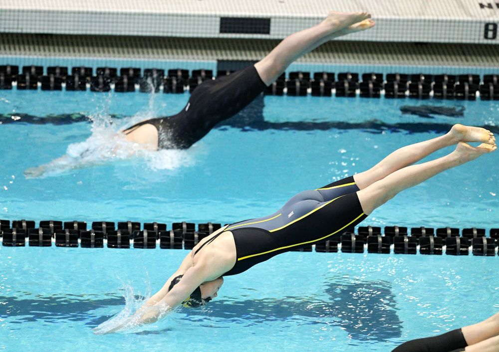 Iowa’s Samantha Sauer swims the women’s 50 yard freestyle preliminary event during the 2020 Women’s Big Ten Swimming and Diving Championships at the Campus Recreation and Wellness Center in Iowa City on Thursday, February 20, 2020. (Stephen Mally/hawkeyesports.com)