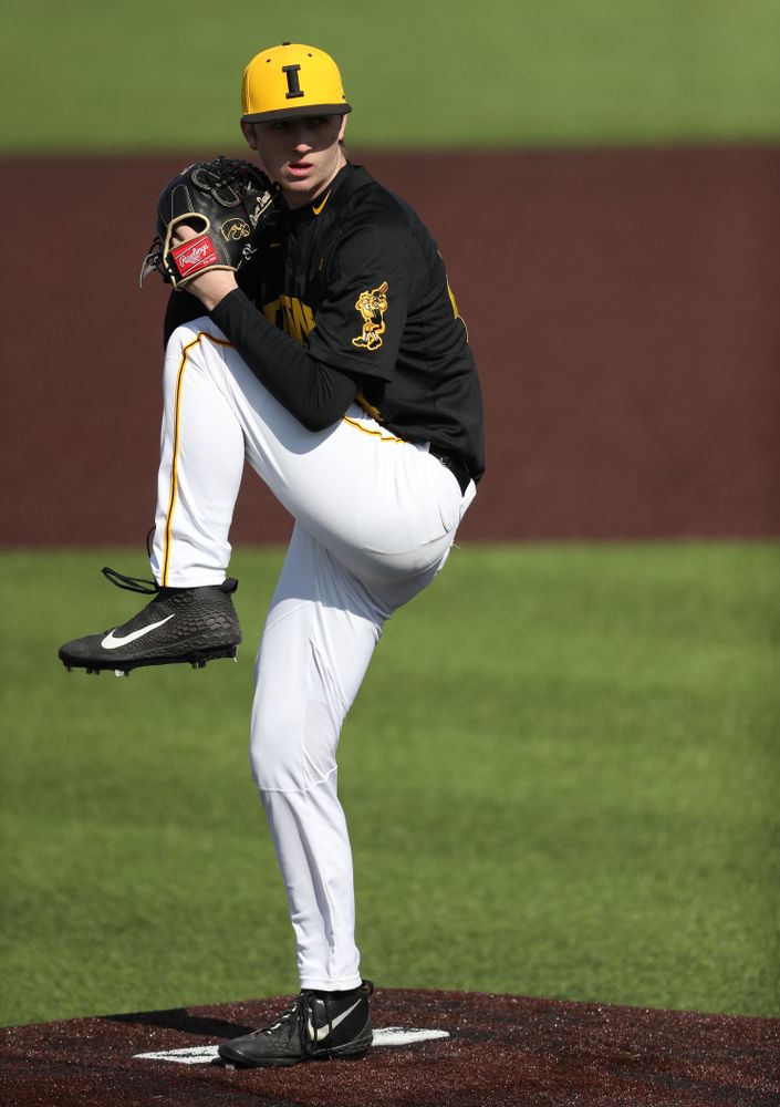 Iowa Hawkeyes Duncan Davitt (44) against California State Northridge Sunday, March 17, 2019 at Duane Banks Field. (Brian Ray/hawkeyesports.com)